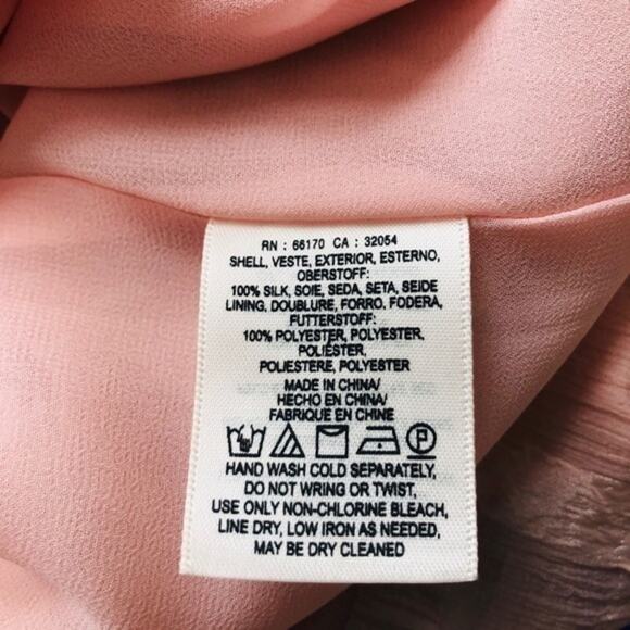 Anthropologie HD in Paris Silk Shadow Pink Pane Tank Size 2 or Small - Picture 7 of 7